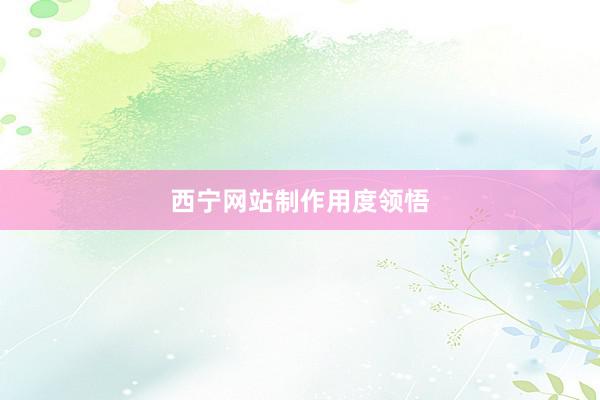 西宁网站制作用度领悟